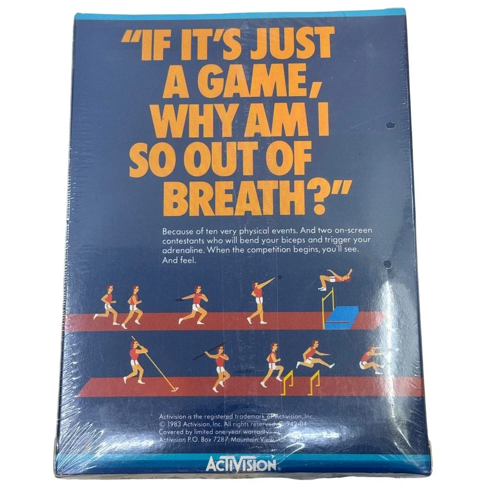 Activision The Decathlon ColecoVision Game David Crane 1983 New Sealed VS-006